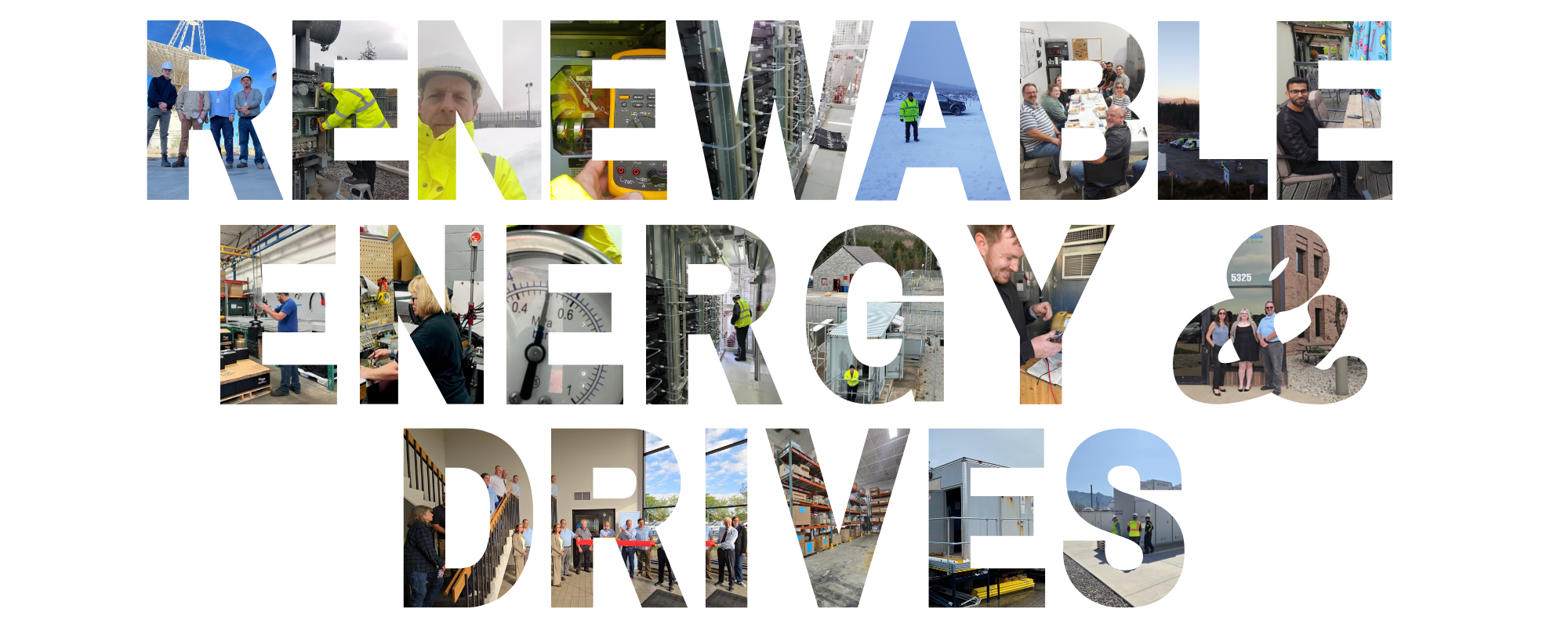 Renewable Energy and Drives Collage