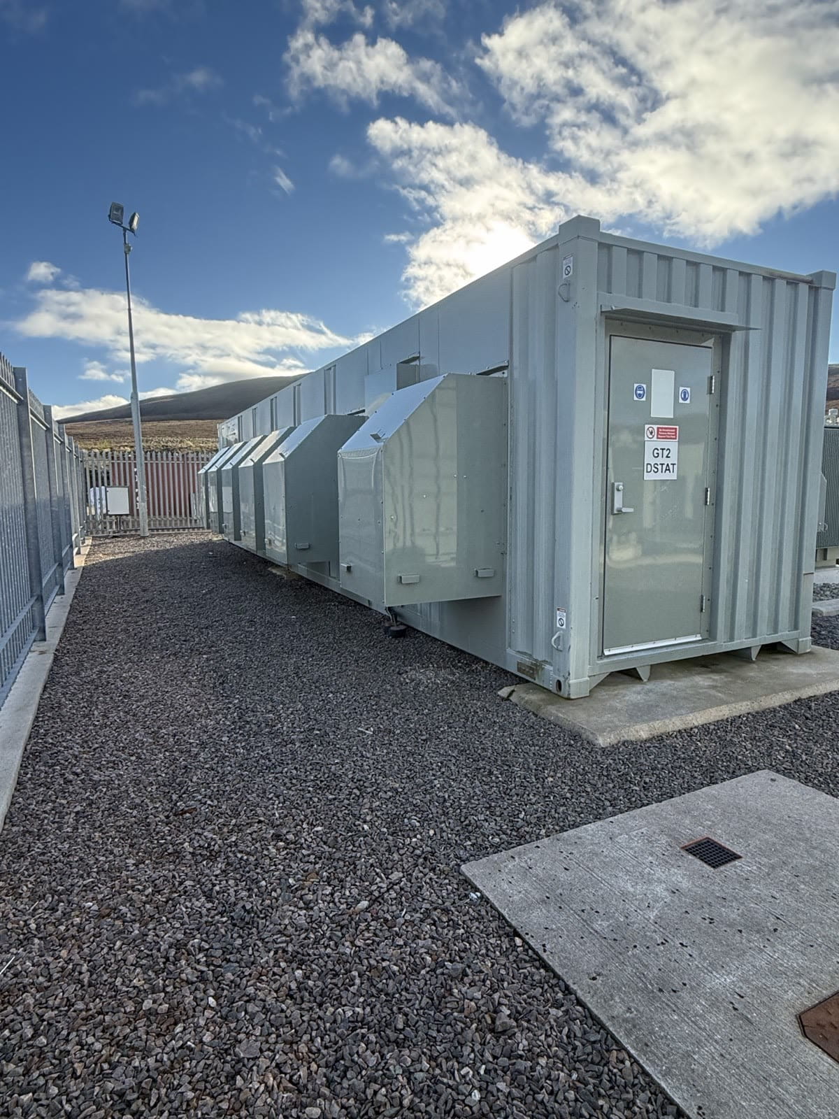 Containerized STATCOM installed at a wind farm substation