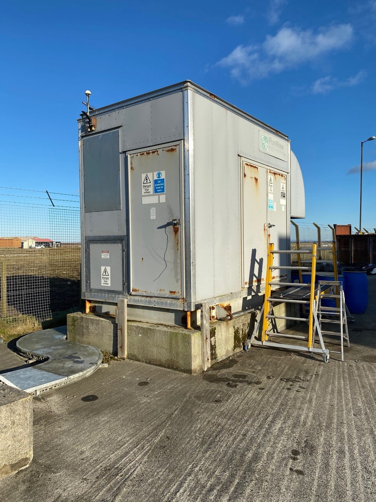 Substation infrastructure at a remote grid connection site